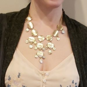 Gold colored bubble necklace